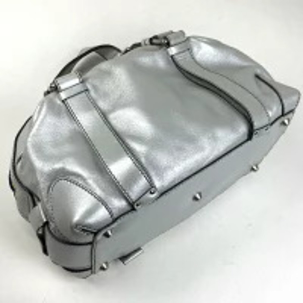 Chloe studded handbag silver leather